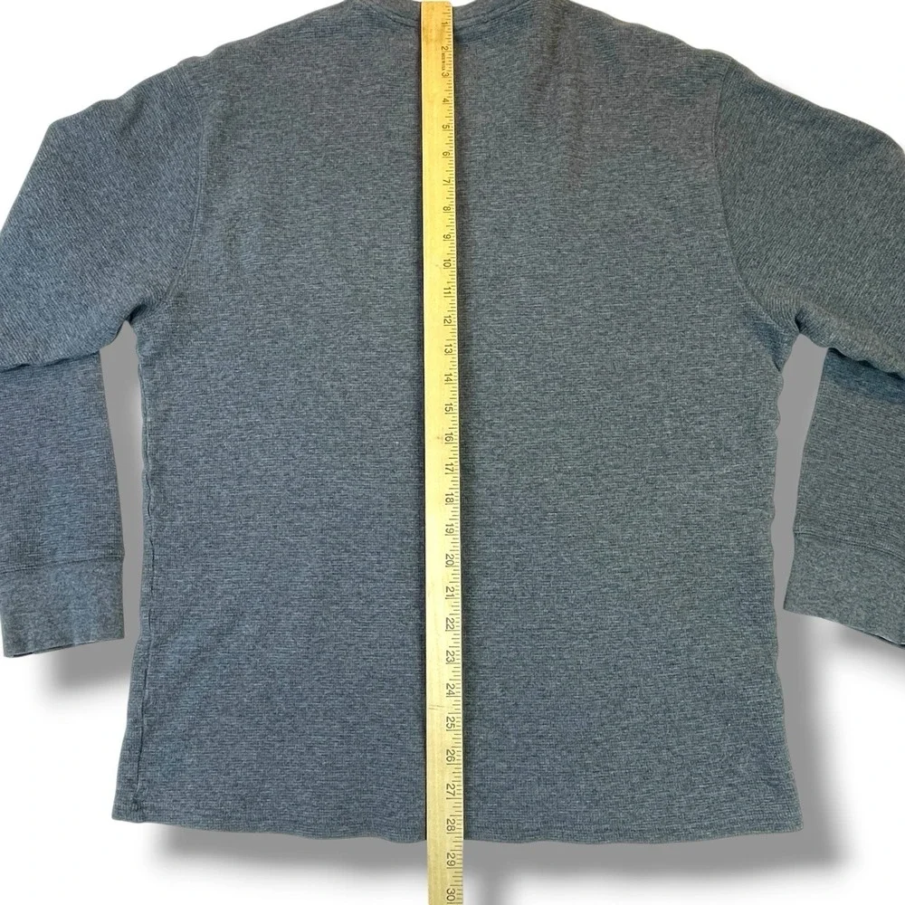 Polo Ralph Lauren Sleepwear Men's Waffle Knit Grey Large Cotton Shirt 2XL *Read*